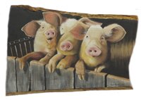 peinture décorative cochons